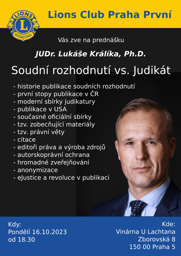 Prednaska Lukase Kralika pro LCPP