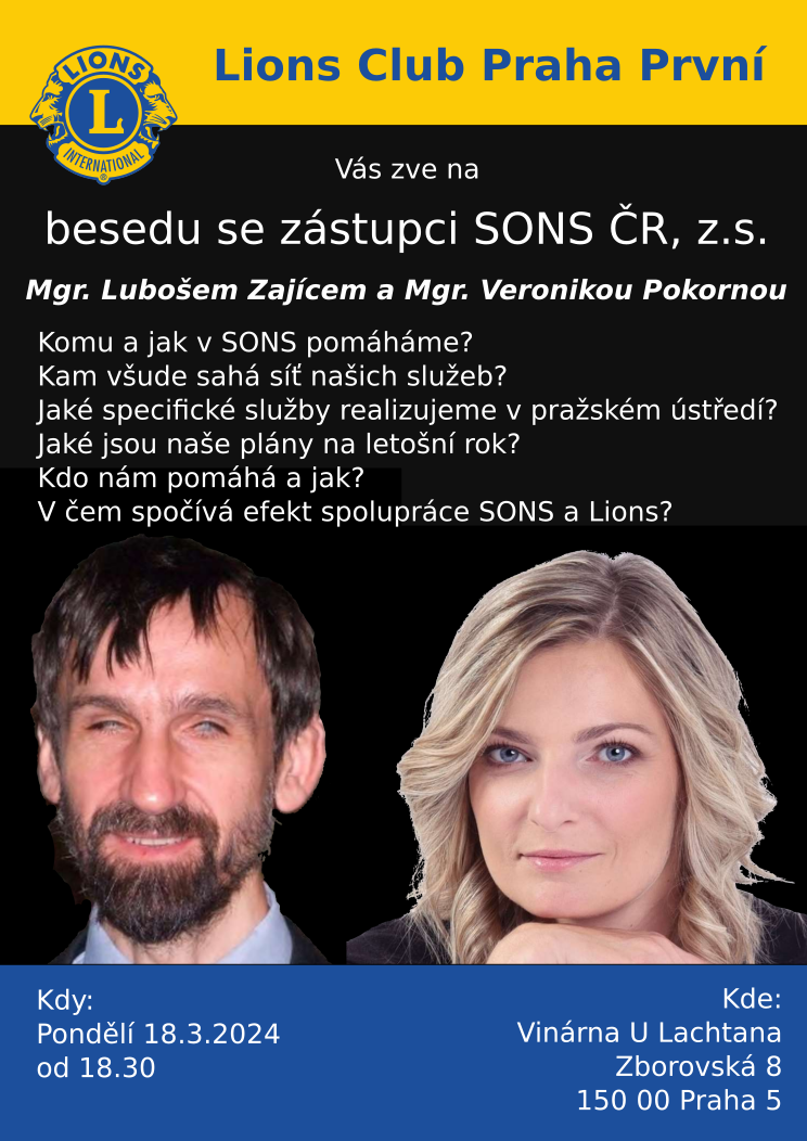 Beseda se zástupci SONS ČR, z.s.